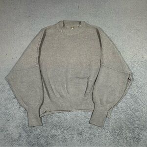 Free People Women's XS Gray Easy Street Tunic Sweater Oversized Knit #1633